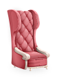 椅子, 扶手椅, 粉红色, 家具, 复古, 设计, 装潢, 座位, 坐, 空, 休闲, 酒廊, 放松, 放宽