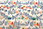 The Homestead fabric collection is the fifth collection of organic children’s fabric I’ve designed for Birch Fabric. This collection features animals and scenery found on a small farm. Typically, farm themes for children are geared more towards boys so it