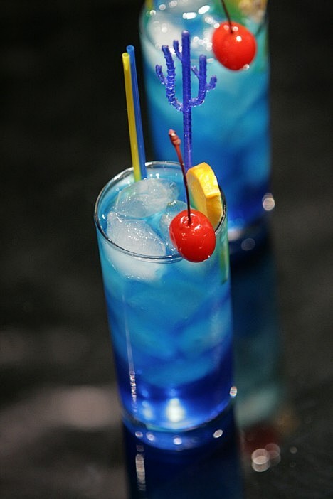 Blue Lagoon Cocktail...