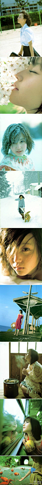 #少女写真# 堀北真希的第一本写真书，那时她16岁。