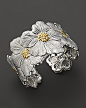 Buccellati "Blossom" Cuff Bracelet with Gold Accents | Bloomingdale's