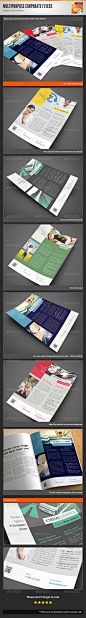 Multipurpose Corporate Flyers, Magazine Ads Vol. 9 - GraphicRiver Item for Sale