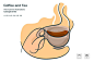 Cover Image For Coffee Tea Beverage Vector Illustration