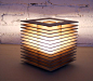 Cubic Cardboard Lamp. &#;836435,00, via Etsy.    Me mola ^^: 