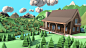 A Cabin in the Woods : Low-Poly scene of A Cabin the Woods