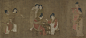 唐 周昉 内人双陆图卷（南宋画） 30.7×64.4厘米 美国弗利尔美术馆藏