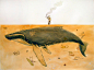 Paul Morstad 鲸鱼的故事 自然 环保 爱 漫画 温馨 手绘 可爱
