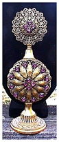 Apollo Studio Jeweled Filigree Perfume Bottle