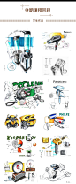 手绘，手绘效果图，产品设计草图，手绘设计草图，马克笔上色， 工业设计，产品设计，普象网