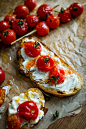 . . feta with tomatoes . . 