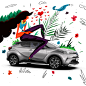 Toyota Hybrid - Illustration Series : TOYOTA HYBRID ILLUSTRATION SERIESA story concept was created for each photo.The Toyota Hybrid models were supported with illustrations from their social media channels.What is a Hybrid Car?t's time to leave the old wa