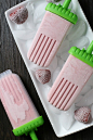 Homemade Strawberry Coconut Popsicles