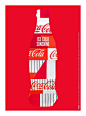 亲吻过去，可口可乐经典玻璃瓶100岁海报作品2