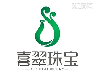 喜翠珠宝logo设计