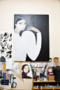 Artist Kelly Beeman Talks Marie Claire Italia, Jonathan Anderson, and More: Black and White Abstract Portrait | coveteur.com