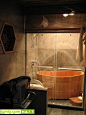 古典风格卫生间实景图浴缸