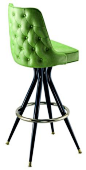 Tufted bar stool