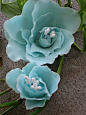 蒂芙尼蓝✿花✿惊人的色彩显得那么不真实，那么纯净