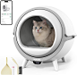 Amazon.com : NOVETE Self Cleaning Cat Litter Box, 75L + 9L Large Capacity Automatic Cat Litter Box, Smart Cat Box with APP Control & Anti-Pinch Safety Protection, CLB0A : Pet Supplies