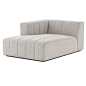 Langham Channel Tufted LAF Sectional Chaise | Zin Home
