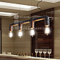 loft美式复古创意餐厅灯欧式酒吧咖啡厅工业风水管吊灯 |