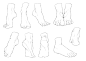 绘画练习4/100 : ✨人体脚部绘画练习，素材来源于网络 #绘画  #人体结构练习  #脚