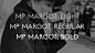 MP Margot Typeface : MP Margo’s design was inspired by a trip to Paris where we photographed hundreds of Parisian typographic signage. We discovered something interesting when reviewing all our photographs. The typography seemed to be based in Modernism y