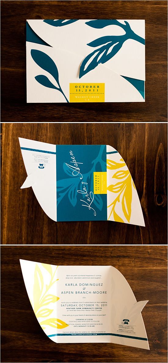 花和叶子小元素组成的邀请函和卡片设计，很...