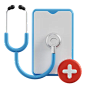 Online Health Checkup  3D Illustration