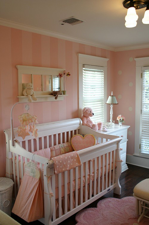 ,公主房,粉色,婴儿床,儿童房,婴儿房