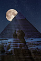 As the moon came over the Pyramid time seem to stand still. Something was coming.
