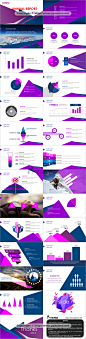 【精致高端】紫色高贵潮流时尚商务设计汇报总结模板 #色彩#