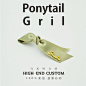 时尚潮流 海报 淘宝店搜索：《 马尾辫女孩 Ponytail 》 韩国品牌饰品 发饰 配饰 手工DIY 时尚发饰 蝴蝶结发饰 发夹 发箍 发圈 reefur日本梨花发饰 