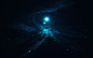 【设计学习交流群：】 光效 星空 蓝光 General 8000x5000 space space art dark nebula stars