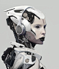 Female Robot 2D digital sci-fi mech design by Crytek artist fightpunch (Darren Bartley) of the United Kingdom!!! http://fightpunch.cghub.com/images/