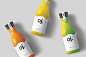 Oj. - Branding Concept : Concept for a natural juice company branding.