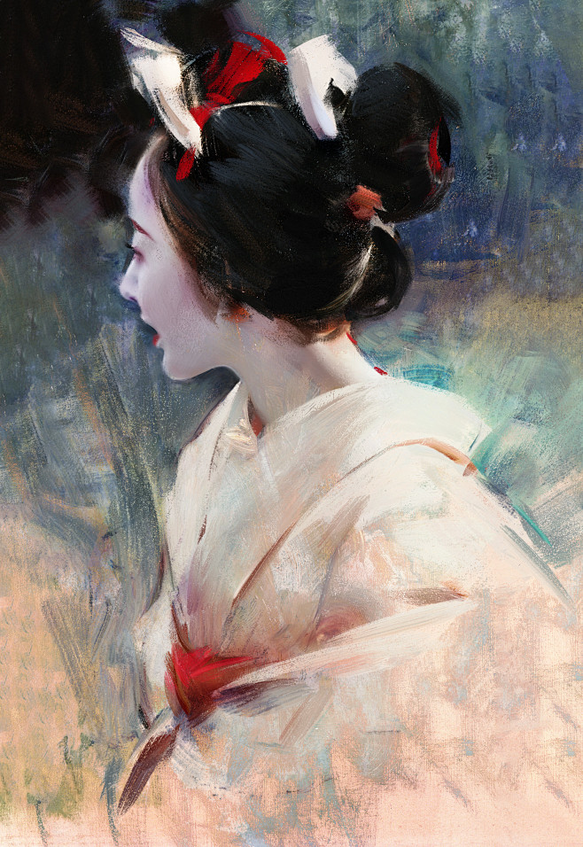 Geisha portrait seri...