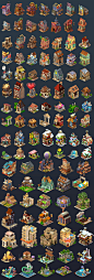 Wild West? : Popular City Builder for Mobile OS. Sprite Animation. Each build has 4 upgrade