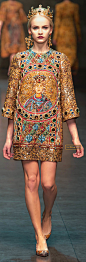 Dolce & Gabanna Fall Winter 2013-14 - Mosaic Fashion!