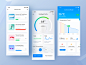 Smart Home Product Interface Design dashboard chart app ui mobile monitoring icon animation histogram data visualization graph admin design data visualization fui intelligent monitoring