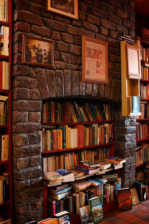 Book Store Fireplace...