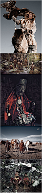 223 纪实摄影参考原始部落民族特色服饰造型人像绘画临摹素材-淘宝网