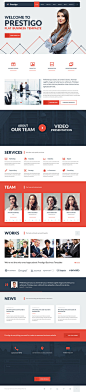 Prestigo - Flat Business Template