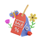 Spring Sale Tag  3D Icon