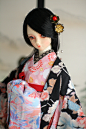 BJD 3分尺寸（SD13）振袖和服套装 花魁——菊宴（展示）-淘宝网