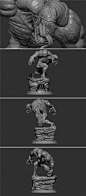 3D打印图纸毒液站姿雕像模型影视级手办模型制作参考