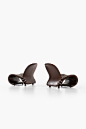 Verner Panton easy chairs system 1-2-3 by Fritz Hansen at Studio Schalling