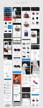V Avenue UI Kit : V Avenue is an advanced mobile UI Kit with a strong focus on e-commerce created with a sick attention to the details. These 100 mobile app templates of highest quality with ultra clean and sharp design will be a huge helper and save you 