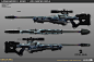 DXMD Weapon Concept design & Skin Graphic design, Martin Sabran "MSab" : Deus Ex Mankind Divided Concept on 2 of the main new weapons alternate from DXHR : Sniper Rifle  & Tranquilizer Rifle.
