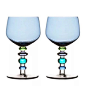 现货 瑞典sagaform红酒杯 葡萄酒杯 350ml 17cm 蓝色 单只-淘宝网 #酒水#